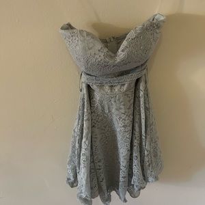 Blue semi-formal dress
